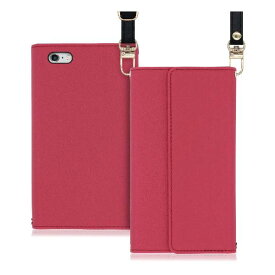 LOOF Strap Apple iPhone 6 Plus / 6s Plusケース 手帳型 ショルダーストラップ ショルダータイプ 首掛けストラップ ネックストラップ 取り外し可能 長さ調節 肩掛け シンプル レディース メンズ 観戦 耐衝撃 落下防