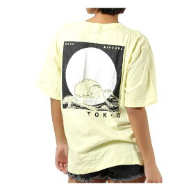 [リップ カール] [レディース] 半袖 プリントTシャツ (ロゴプリント)[ S03-206 / SURF TOKYO SS TEE ] かわいい LYL_イエロー 日本 M (日本サイズM相当)