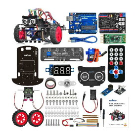 OSOYOO Arduino用 アルドゥイーノ UNO モデル3 ロボットカー DIY スターター キット プログラミング を 構築 するための リモート 制御 アプリ 教育 用 電動 ロボティクス コーディング 方法 の 学習 子供 、 学生 、 大人