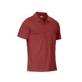[KEFITEVD] ゴルフシャツ メンズ 半袖 tシャツ ポロ ビジカジ 大きいサイズ トレーニングウェア アウトドア タクティカル 通気 夏用 レッド XL