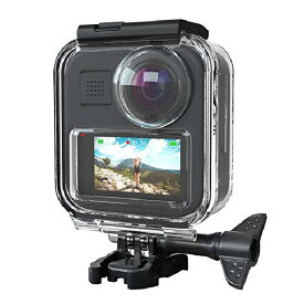 GoPro MAXパノラマアクションカメラ用の防水ハウジング 深さ20mの防水タッチ調整可能ケース保護カバーダイビングアクセサリー