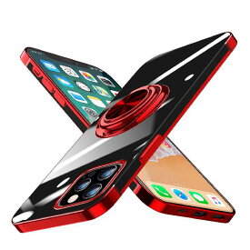 【WYEPXOL】 iPhone 12 Pro Max ケース リング付き クリア tpu シリコン 軽量 薄型 メッキ加工 一体型 ソフト アイフォン 12 pro max カバー 耐衝撃 透明 黄ばみなし 耐久 車載ホルダー対応 ストラップホール付き