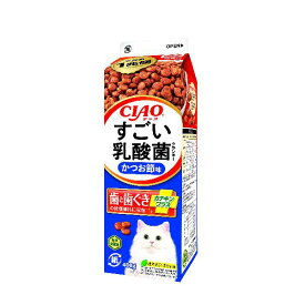 CIAOすごい乳酸菌クランキー牛乳パック かつお節味 400g×12本入り(ケース販売)