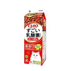 CIAOすごい乳酸菌クランキー牛乳パック まぐろ節味 400g×12本入り(ケース販売)
