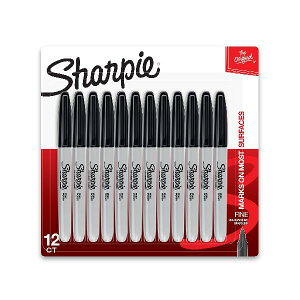 sharpie markers chisel tip red