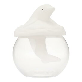 サンアート かわいい雑貨 エコ加湿器 卓上 陶器 気化式 ドーム型 約320ml イルカ 水遊び SAN3719-2 ホワイト