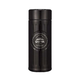 シービージャパン 水筒 ブラウン 420ml 直飲み ステンレス ボトル 真空 断熱 カフア コーヒー ボトル QAHWA