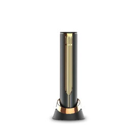 Felio ワインオープナー 電動 自動 ブラック ゴールド コルク自動引き抜き フォイルカッター付き USB充電式 USBコード付き F0106