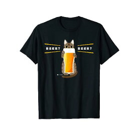 ビールをすすめるねこ 猫 ビール CAT BEER Tシャツ
