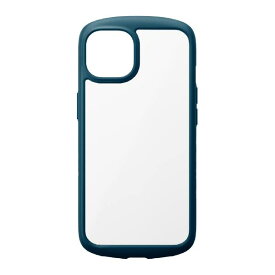Premium Style iPhone 13 mini用 ガラスタフケース ラウンドタイプ ネイビー PG-21JGT04NV