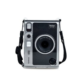 HIYQIN チェキケースFUJIFILM instax mini Evoカメラケース カメラ保護バッグ instax mini Evoケース ショルダーストラップ付き Evo透明ケース PC(透明)