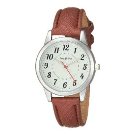 [アリアス] 腕時計 アナログ アマルフィディア 防水 革ベルト 白 文字盤 WW20027A-169 レディース ブラウン