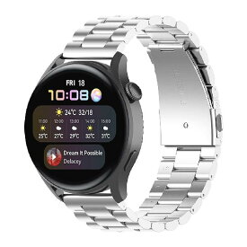 Miimall For Huawei Watch GT3 46mm/3 /3 Pro バンド22mm Huawei Watch GT 46mm/GT 2 46mm/GT 交換バンド 金属 高級ステンレス 調節可能 ビジネス風Huawei Watch 2