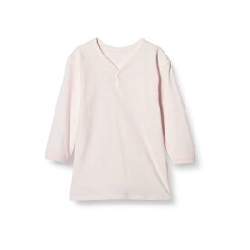 [村信] ラモルフェ加工 スムース(厚手) 長袖1釦シャツ 90cm ピンク NL20214 日本製