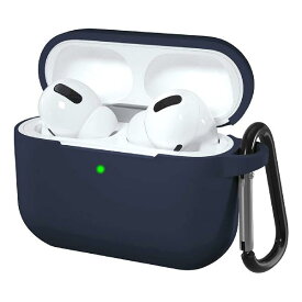 【2022改良モデル】DYAOLE AirPod Pro ケース 対応 AirPods Pro イヤホン 液状シリコンケース AirpodsPro case フックつき付き でキズやしもん指紋をぼーし防止してらっか壊しをふせぐ防ぐLEDライトが見える 対