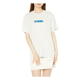 [エックスガール] Tシャツ WRIGGLING LOGO S/S TEE レディース WHITE M