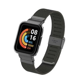 T-BLUERはRedmi Watch 2 Liteバンドと互換性があり、Xiaomi Mi Watch Lite 2 Smart Watchフィットネストラッカーと互換性のあるステンレススチールメタル交換ストラップリストバンド
