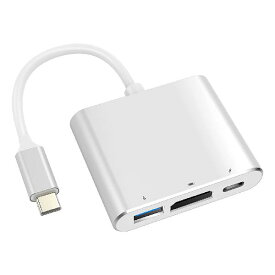 USB Type C HDMI アダプタ usb タイプ c Fuyi 4K 解像度 hdmiポート+typeC 高速PD充電ポート+USB 3.0高速 ポート 3-in-1 変換 アダプタ switch テレビ出力 MacBook Pro/ Mac A