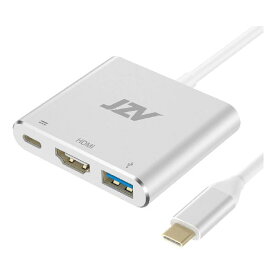 USB C to HDMIアダプター JZVデジタルAVマルチポートアダプター USB 3.1 Type Cアダ プターハブ HDMI-4K HDMI出力 USB 3.0ポート USB-C充電ポート MacBook Pro MacBook Air 202