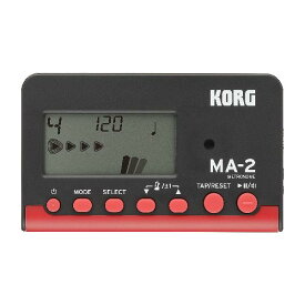 KORG メトロノーム MA-2 BKRD ブラックレッド 吹奏楽 ブラスバンド オーケストラ ギター 声楽 アカペラ 個人練習に最適 100時間連続稼働 軽量 コンパクト