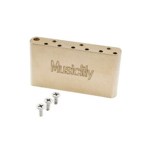 Musiclily Ultraブラス製42mmトレモロブロック11.3mm弦ピッチ USA/メキシコ フェンダーヴィンテージストラトクラシックシリーズエレキギター用