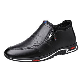 Size:26.0cm black(black19-3911tcx) [D.IIZOO] 6cm身長アップ シークレットシューズ メンズ スニーカー シークレット カジュアルシューズ ローファー ビジネスシューズ 革靴 背が高くなる靴 おしゃれ