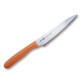 協和工業 夢ゲンナイフ オレンジ ミニナイフ 14cm ギザ刃 日本製 ステンレス K0105401