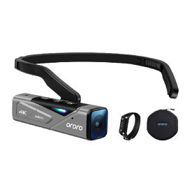 ORDRO EP7 4K ビデオカメラ FPV設計 60FPS ウェアラブル式ビデオカメラ、 IP65防水、 Vlogカメラ、 Wi-fiアプリ制御、 ジンバルスタビライザー、 リモートコントロール、 W1リモコン、 キャリングケース