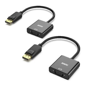 BENFEI DisplayPort→VGA変換アダプタ(DP - VGA)ディスプレイポートVGA変換アダプタ 2個