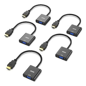 BENFEI HDMI-VGAへ 金メッキ HDMIからVGAアダプター (逆方向に非対応) コンピューター デスクトップ ノートパソコン PC モニター プロジェクター HDTV Chromebook Raspberry Pi Roku Xboxなどに