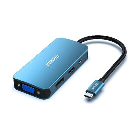 BENFEI USB C - HDMI VGA DisplayPortアダプター USB Type-C - HDMI VGA DisplayPort 4 In 1 MSTハブ MacBook Pro 2019/2018/2017 Surface Book