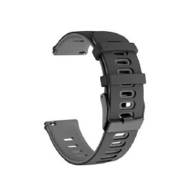 [keitaiichiba] スマートウォッチ用ベルト腕時計バンドXiaomi Watch S1用/S1 Active用 バンド ベルト シリコン バンド幅22mm 交換リストバンド/交換バンド/交換ベルト ソフトバンド シリコンバンド シャオミ(ブラッ