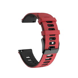 [keitaiichiba] スマートウォッチ用ベルト腕時計バンドXiaomi Watch S1用/S1 Active用 バンド ベルト シリコン バンド幅22mm 交換リストバンド/交換バンド/交換ベルト ソフトバンド シリコンバンド シャオミ(レッド