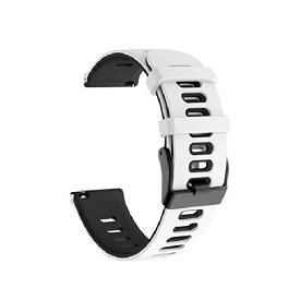 [keitaiichiba] スマートウォッチ用ベルト腕時計バンドXiaomi Watch S1用/S1 Active用 バンド ベルト シリコン バンド幅22mm 交換リストバンド/交換バンド/交換ベルト ソフトバンド シリコンバンド シャオミ(ホワイ