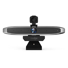 WEBカメラ COOLPO ウェブカメラ 4k 会議用カメラ 会議適用 在宅勤務 110°広角 6つのマイク内蔵 グループフレーミング機能付き 自動ノイズ減少機能 ジェスチャ認識機能 幅広い交換性 Win7/8/10 MacOS10.15.4 Zoom