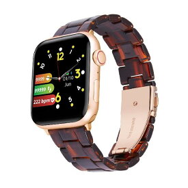 コンパチブルApple Watch バンド樹脂 iWatch専用バンド アップルウォッチベルトストラップ シリーズ1/2/3/4/5/6/7/SE/Ultra メンズ レディース 全14色 琥珀 42mm/44mm/45mm/49mm