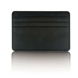 [DFsucces] カードケース クレジットカードケース レザー カード入れ スキミング防止 磁気防止 ICカード 小銭入れ ミニ財布 メンズ レディース (ブラック)
