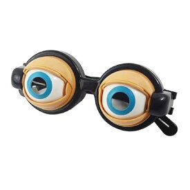 目が動く眼鏡 おもしろ 眼鏡 面白 パーティ 仮装 パーティー イベント用 玩具 メガネ クレイジーアイズ めがね