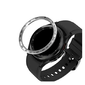 ウォッチベゼル腕時計ベゼルリングGalaxy Watch 4 Classic 46mm用 ベゼルリング 保護カバー ベゼルリング フレーム ステンレス製 超簿 取付簡単 粘着式 ギャラクシーウォッチ スマートウォッチケース スタイリッシュ スマートウォッ