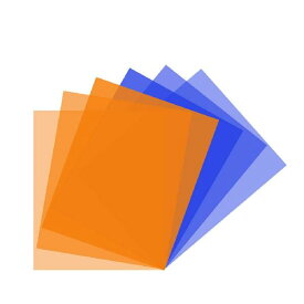 RENIAN 色補正ジェルフィルター6パックキット40x50cm 写真 スタジオビデオ懐中電灯LEDライト 写真用の暖かいオレンジブルーの 照明シート