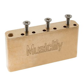 Musiclily Ultra ブラス 40mm トレモロブロック 10.5mm弦ピッチ インドネシア製Squierエレキギター用