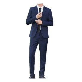 [Kira Sutsu]スーツ メンズ 2点セット 上下セット ジャケット スラックス 無地 2つボタン 礼服 結婚式 就職スーツ パーティー カジュアル