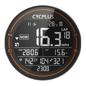 CYCPLUS サイクルコンピュータ GPS 自転車スピードメーター 大画面 ANT+センサー対応 STRAVAデータ同期