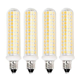 LED電球 E11口金 100Wハロゲンランプ相当 LED E11電球 可?光 JD 110V 電球色 9W 1100LM 全方向広配光（ 電球色，4個入り）