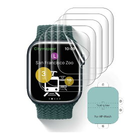 【2022改良モデル * 5枚入り】Apple Watch 41mm/ 40mm 用 フィルム 対応Apple Watch Series 8/SE2/7/6/5/4/SE TPU素材 キズ修復 衝撃吸収 取扱簡単 気泡レス 柔らかい 高透過率 隅浮き防止