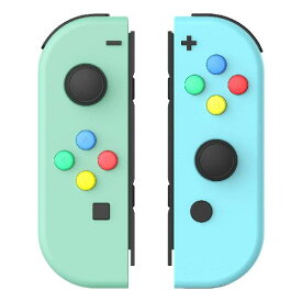 ZOYUBS Nintendo Switch ニンテンドースイッチ Joy-Con カラー置換ケース代わりケース 外殻 Nintendo Switch Joy-Con 交換ケース ボタンカバー付 アナログスティックカバー+ボタンカバー ABXYボタン 方