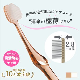 きちんと歯垢除去ケア用 歯ブラシ 1本 【公式】幅広ヘッド 先細ヘッド mon seule モンスール