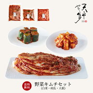 【送料無料】野菜キムチセット (白菜 大根 胡瓜)【キムチ 国産 乳酸菌 発酵 発酵食品 ギフト 手土産 催事…