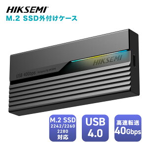 HIKSEMI M.2 SSD OtP[X RGBCfBO USB4.0 40Gbps] NVMe PCIe 4.0x4Ή 2242/2260/2280 tA~➑ 2{P[ut
