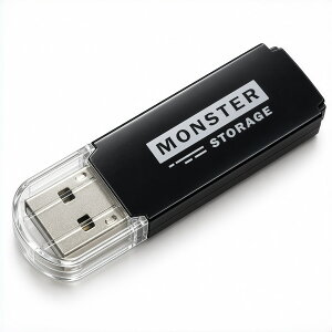 Monster Storage USB������ 16GB ��p�� USB3.2 Gen1 Type-A �ő�Ǎ�100MB/s �L���b�v�� ���^ �y�� Windows�Ή� ���{����1�N�ۏ� �u���b�N MS-A016USB-BK